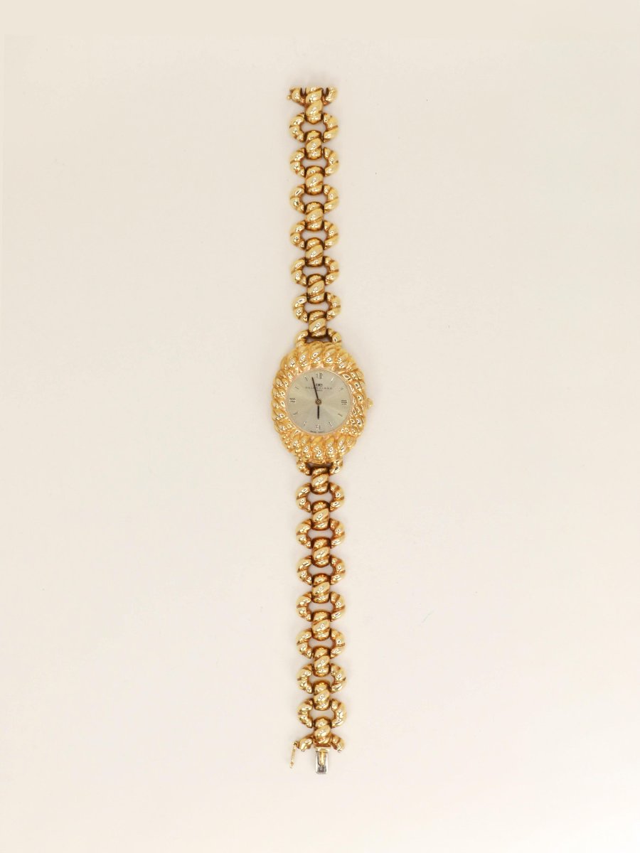 BALENCIAGA Montre vintage or jaune-photo-3