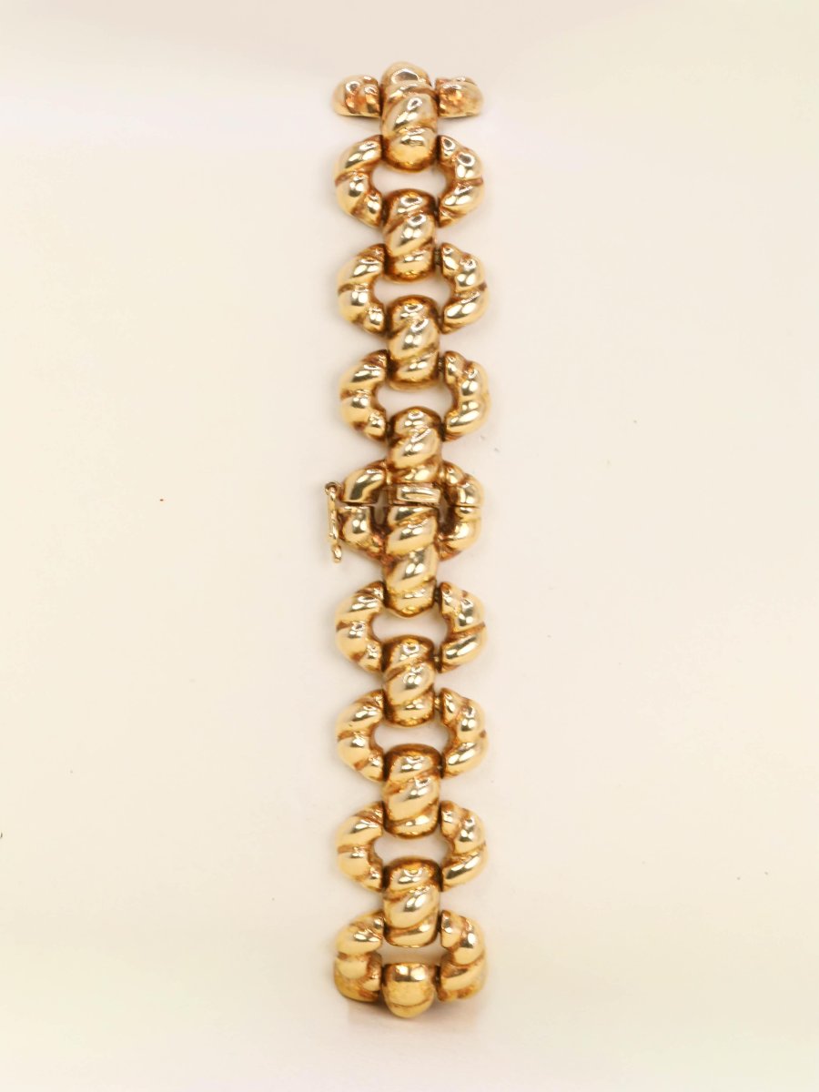 BALENCIAGA Montre vintage or jaune-photo-4