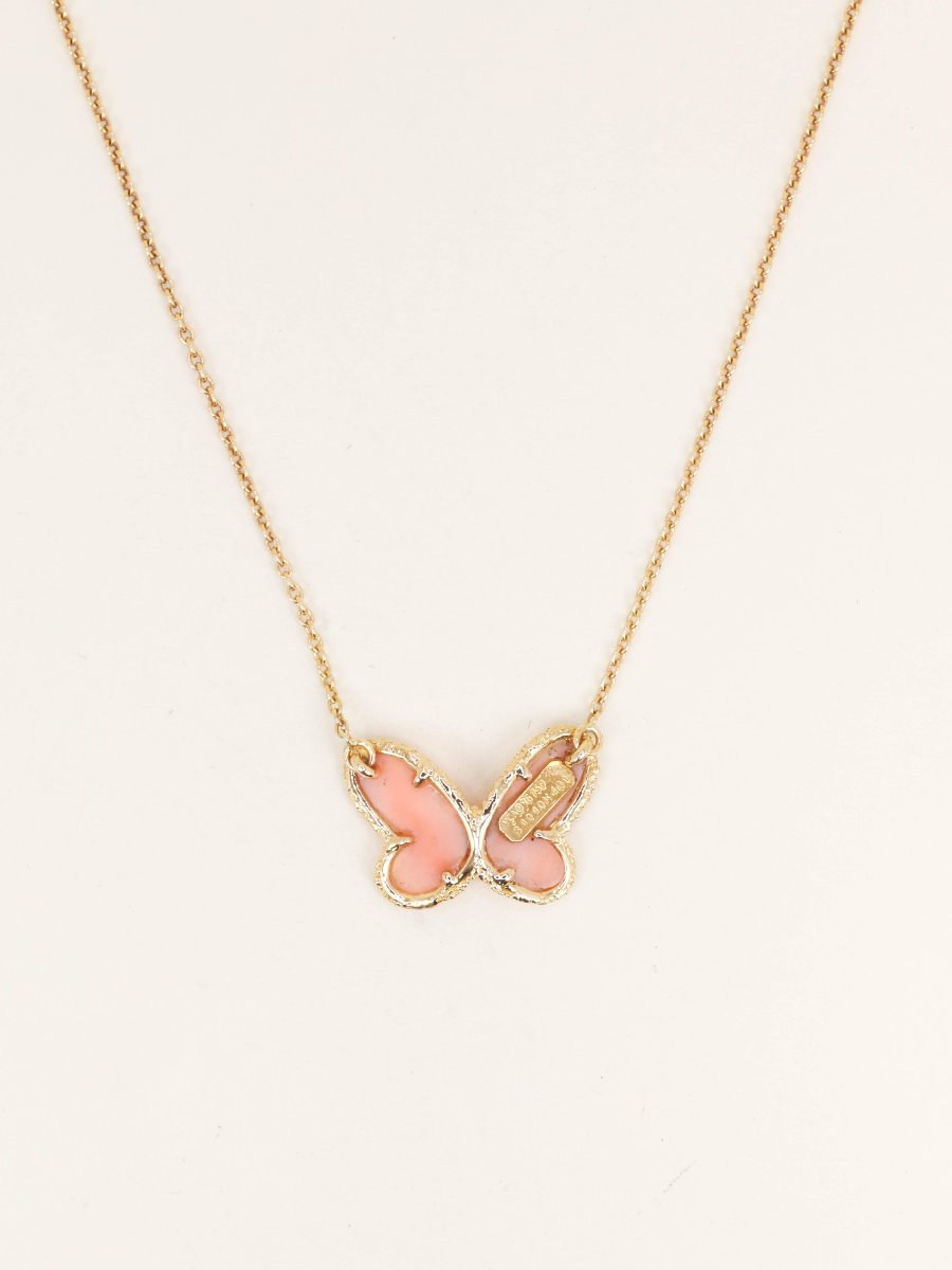 Van Cleef & Arpels Alhambra Butterfly Coral Necklace - 1976-photo-4