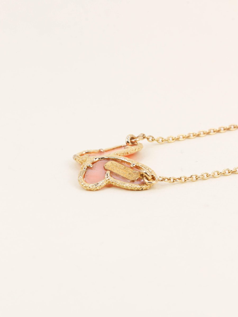 Van Cleef & Arpels Alhambra Butterfly Coral Necklace - 1976-photo-5