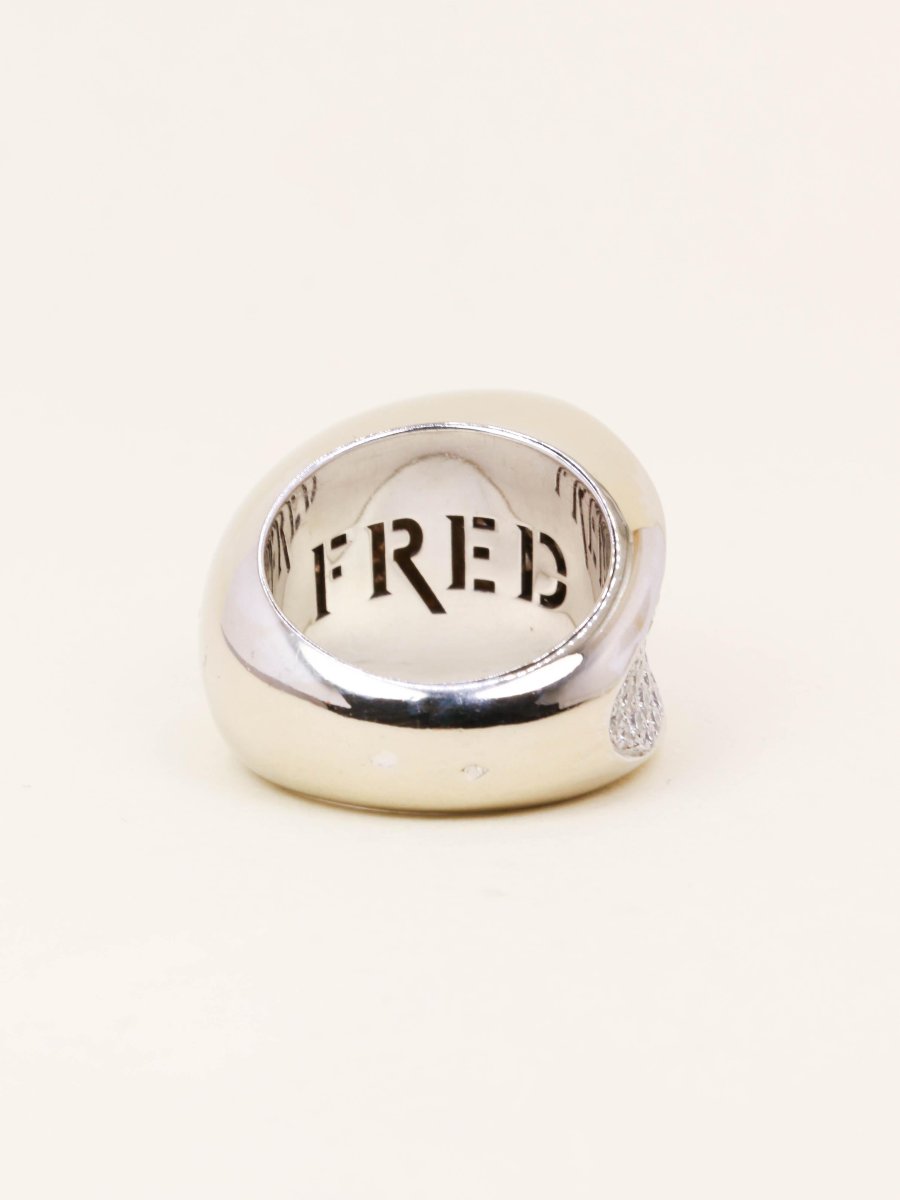 Fred-candy Ring In White Gold With Diamonds-photo-3