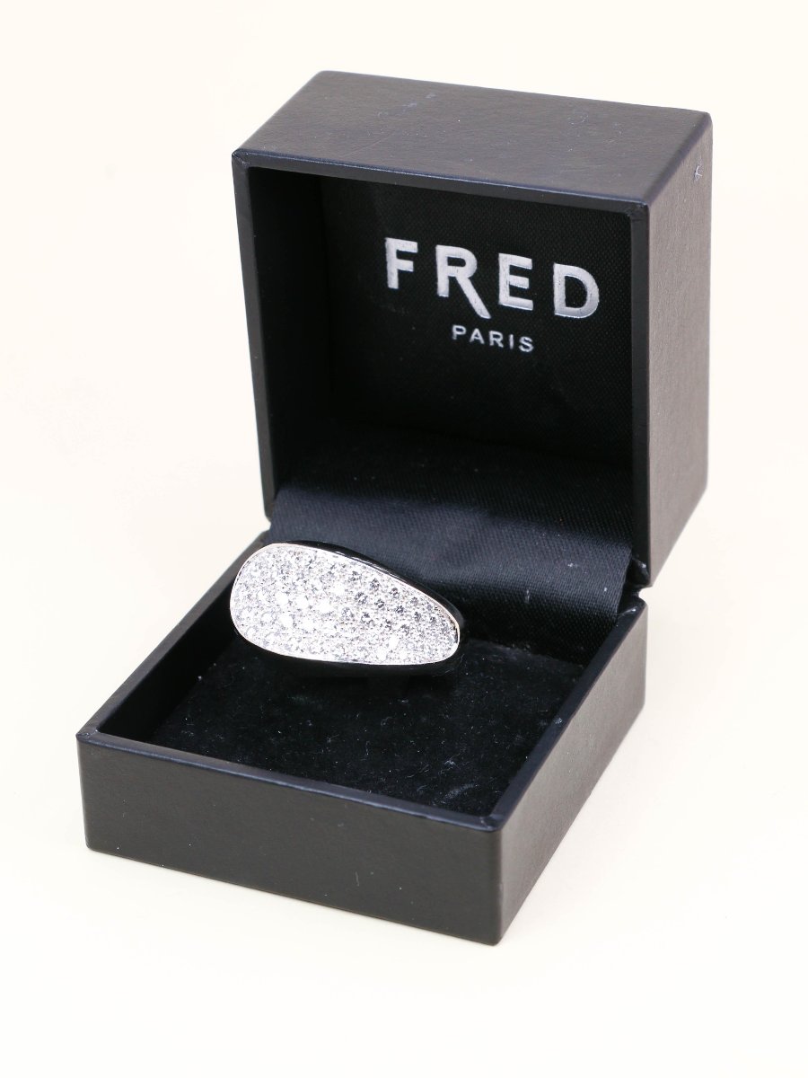 Fred-candy Ring In White Gold With Diamonds-photo-5