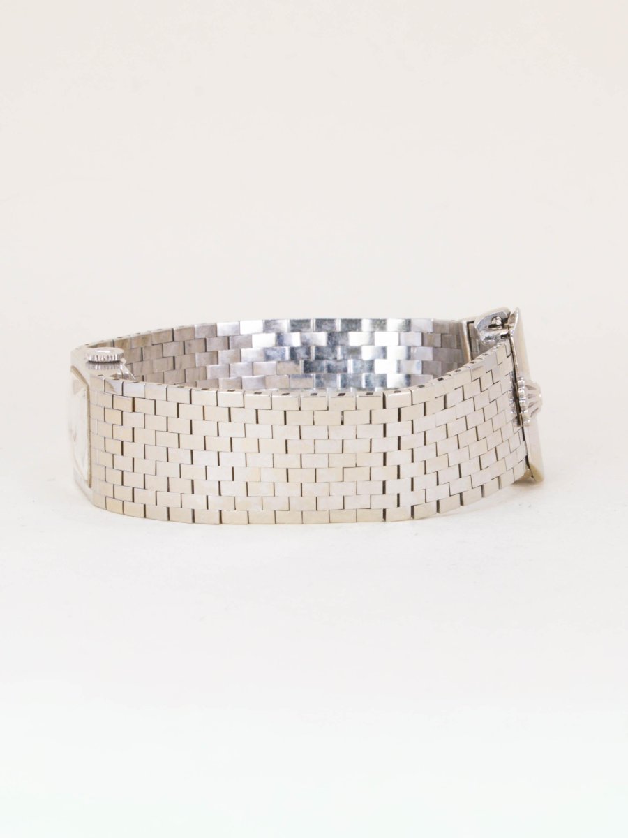 Montre ROLEX vintage Precision 8209 Bracelet ceinture or blanc-photo-1