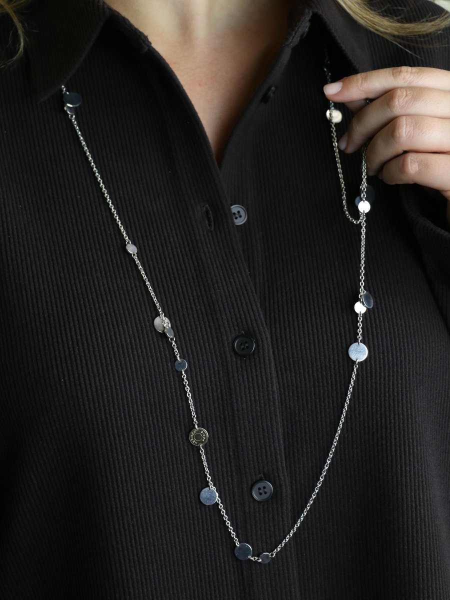 Hermes Ex-libris Lanyard Silver Rose Gold-photo-2