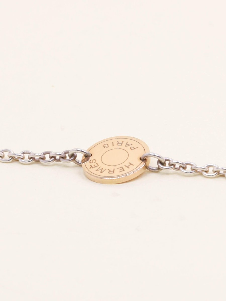 Hermes Ex-libris Lanyard Silver Rose Gold-photo-4