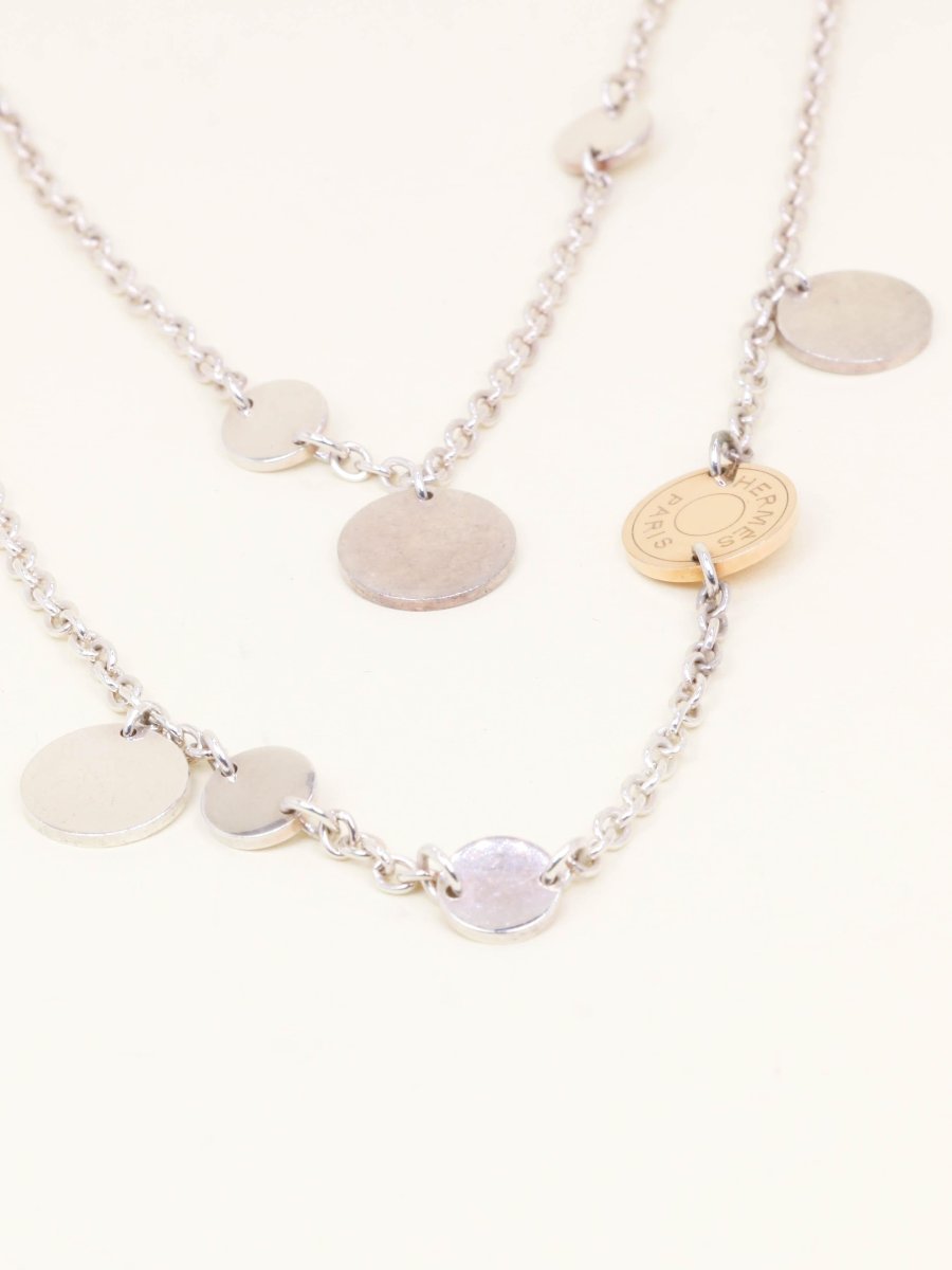 Hermes Ex-libris Lanyard Silver Rose Gold-photo-1