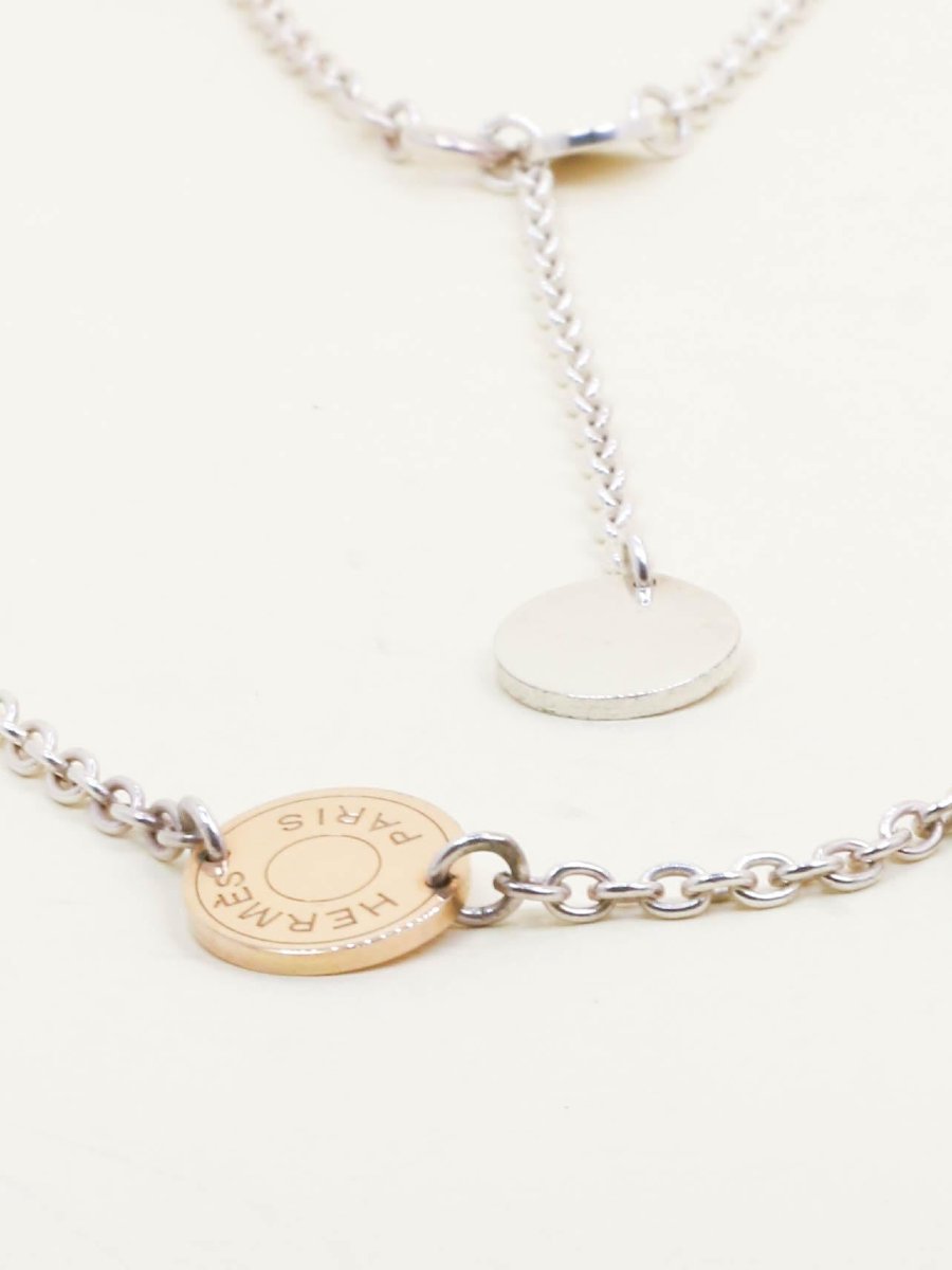 Hermes Ex-libris Lanyard Silver Rose Gold-photo-2