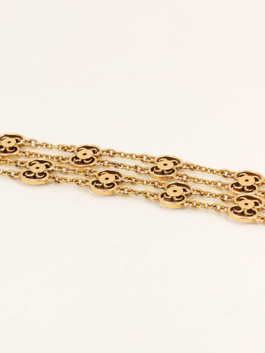 Georges Bissinger Yellow Gold Cameo Necklace Diamonds-photo-5
