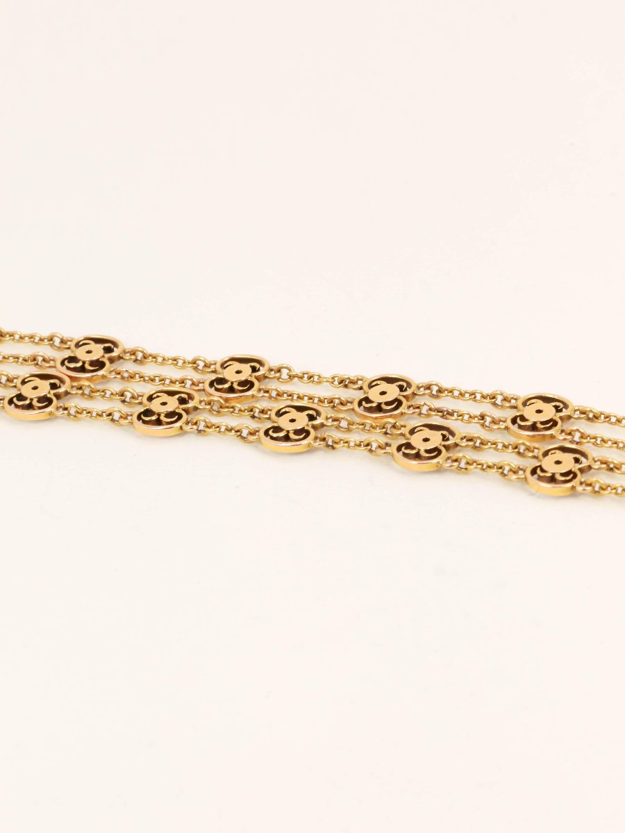 Georges Bissinger Yellow Gold Cameo Necklace Diamonds-photo-3