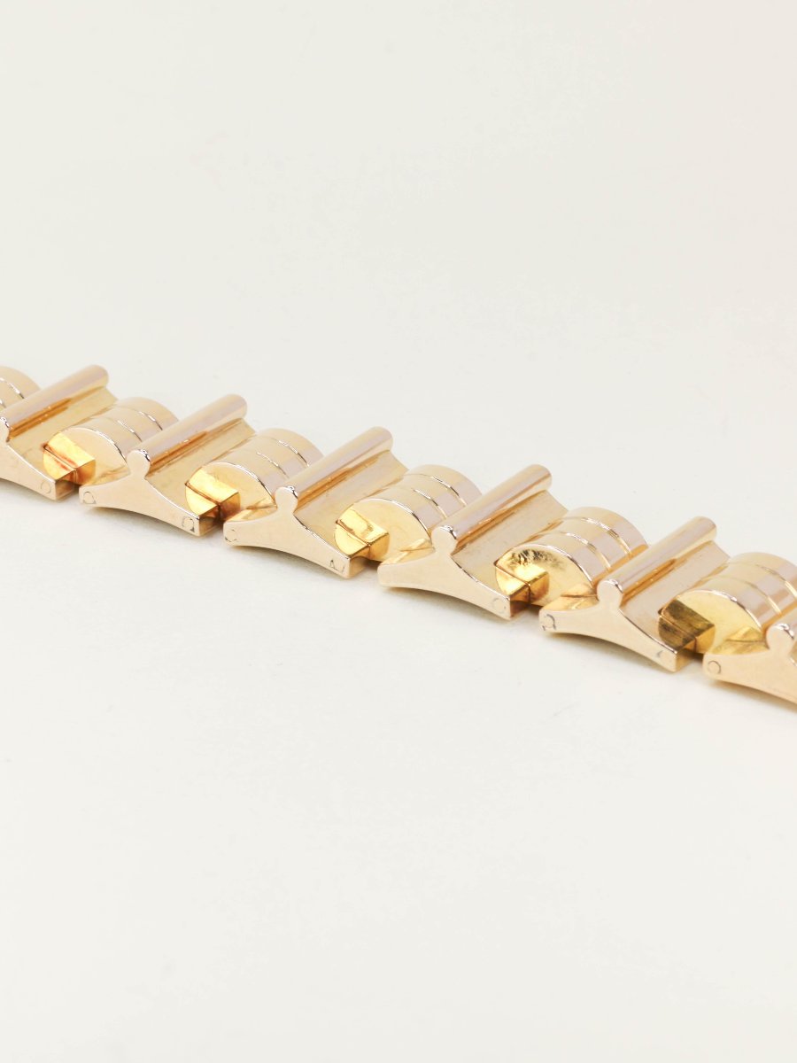 Yellow Gold Tank Bracelet-photo-5