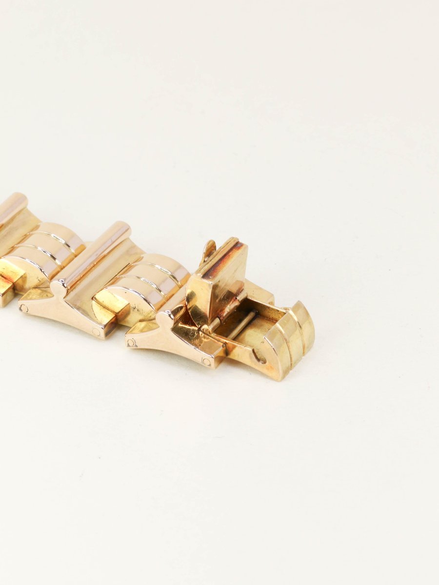 Yellow Gold Tank Bracelet-photo-6