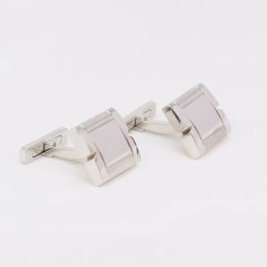 Cartier - 'tank Française' Cufflinks In White Gold