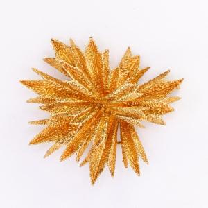 OJ PERRIN Broche étoile or jaune