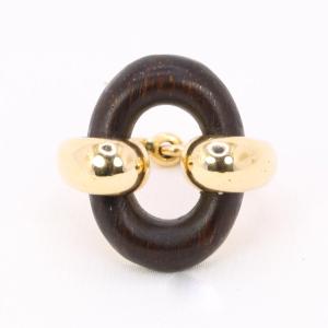 Gaetan De Percin Yellow Gold And Amourette Wood Ring
