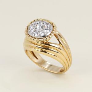 Cartier Bague Vintage Diamants Or Jaune