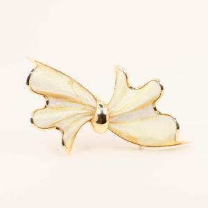 Yellow Gold Bow Tie Brooch