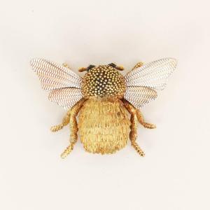 Hermes X Georges Lenfant -yellow Onyx Gold Bumblebee Brooch