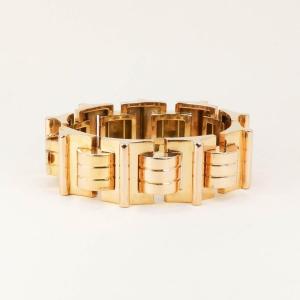 Yellow Gold Tank Bracelet