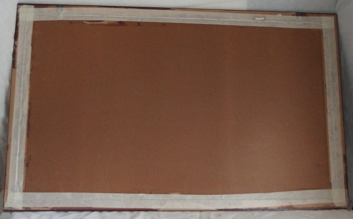 Grande Gravure Sous Verre  / Chasse Aux Renard -photo-6