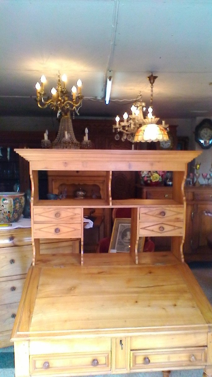 Bureau De Pente En Merisier-photo-3
