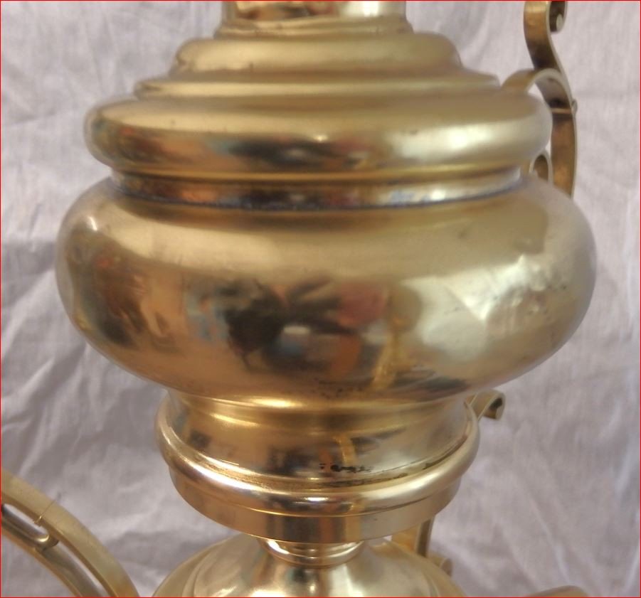 Bronze And Opaline Chandelier Late 19th Century.-photo-7