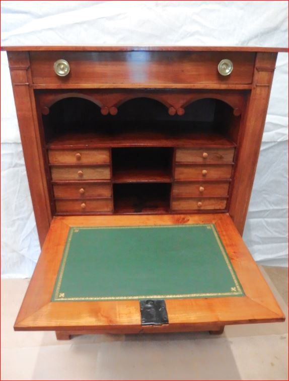 Cherrywood Secretary From The Late 18th Century.