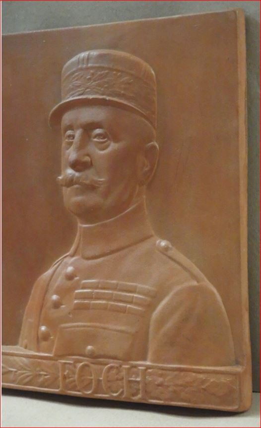 portrait du maréchal Foch en terre cuite-photo-2