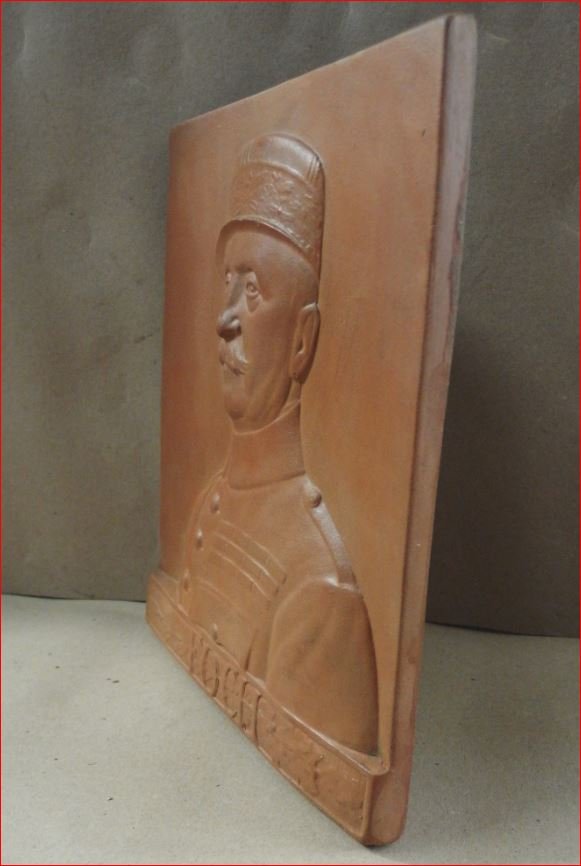 portrait du maréchal Foch en terre cuite-photo-3