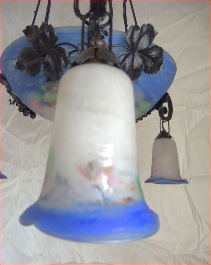 Art Nouveau Chandelier.-photo-3