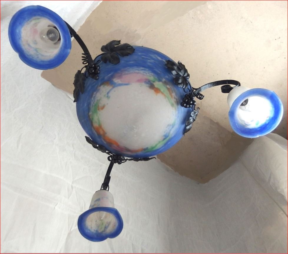 Art Nouveau Chandelier.-photo-2