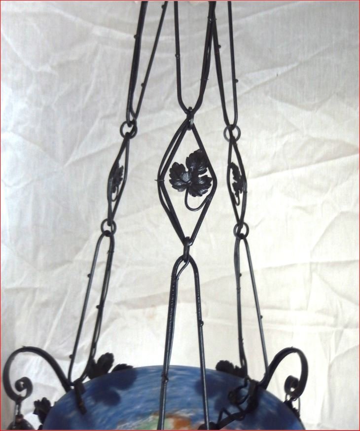 Art Nouveau Chandelier.-photo-3