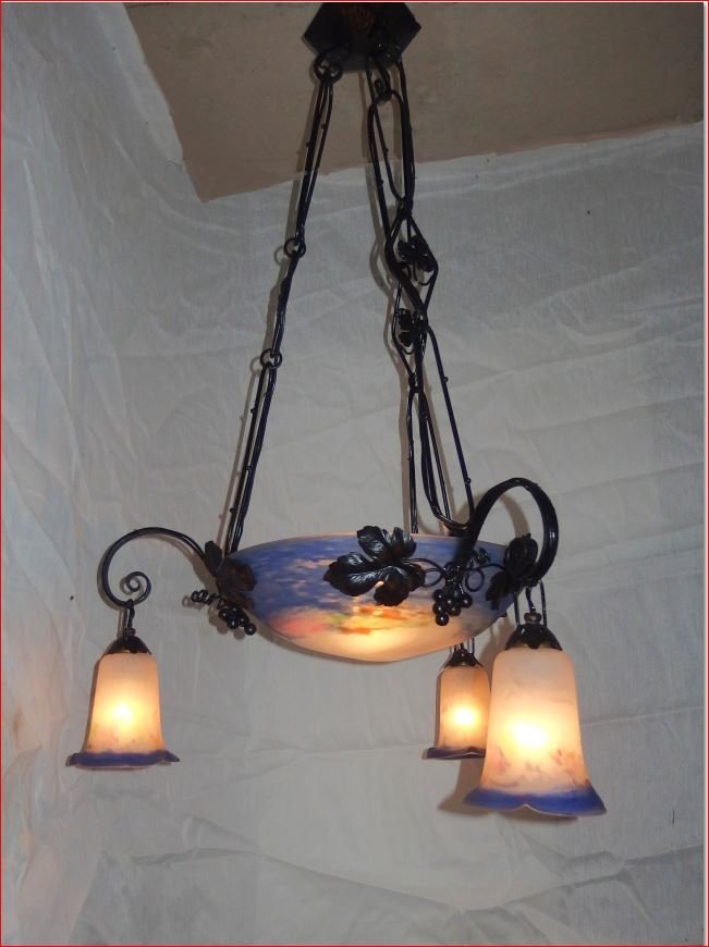Art Nouveau Chandelier.-photo-5