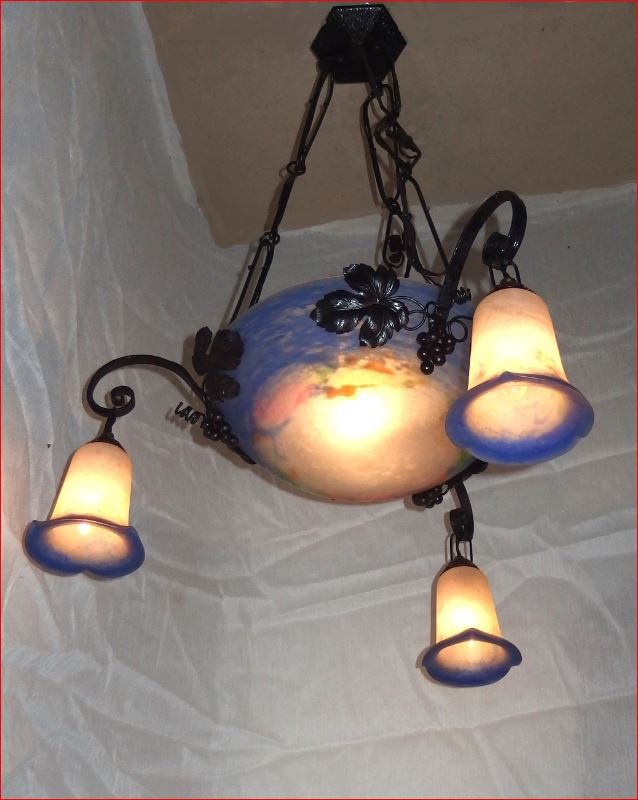 Art Nouveau Chandelier.-photo-6