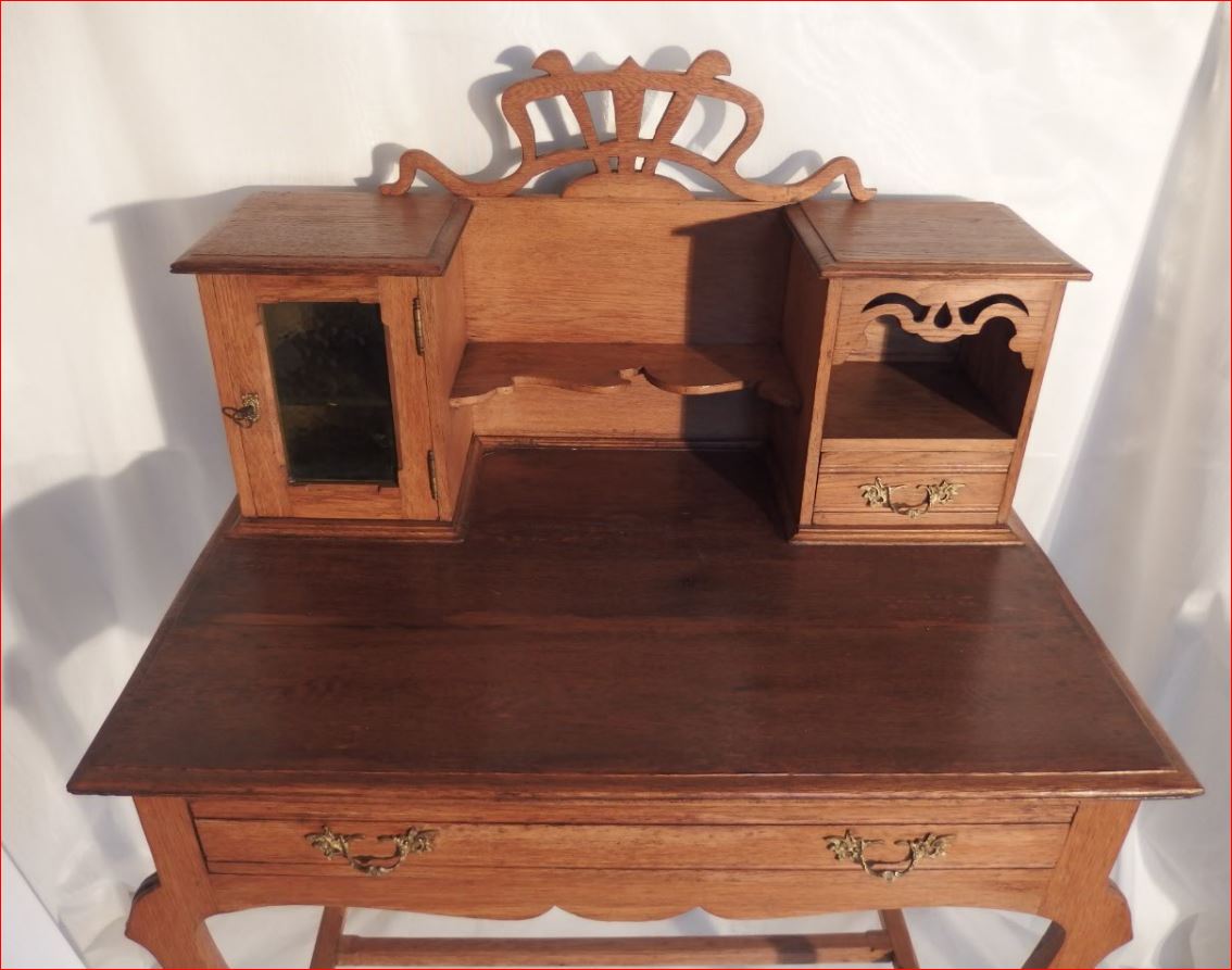 Petit Bureau Inspiré De l'Art Nouveau.-photo-3