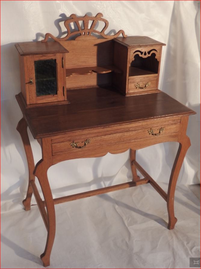 Petit Bureau Inspiré De l'Art Nouveau.-photo-4