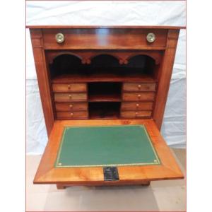 Cherrywood Secretary From The Late 18th Century.
