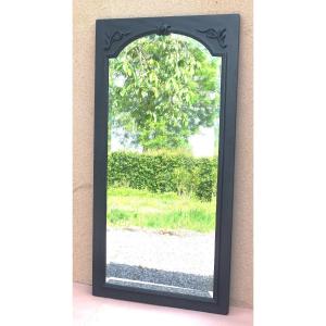 Grand miroir en bois peint ,décoration .