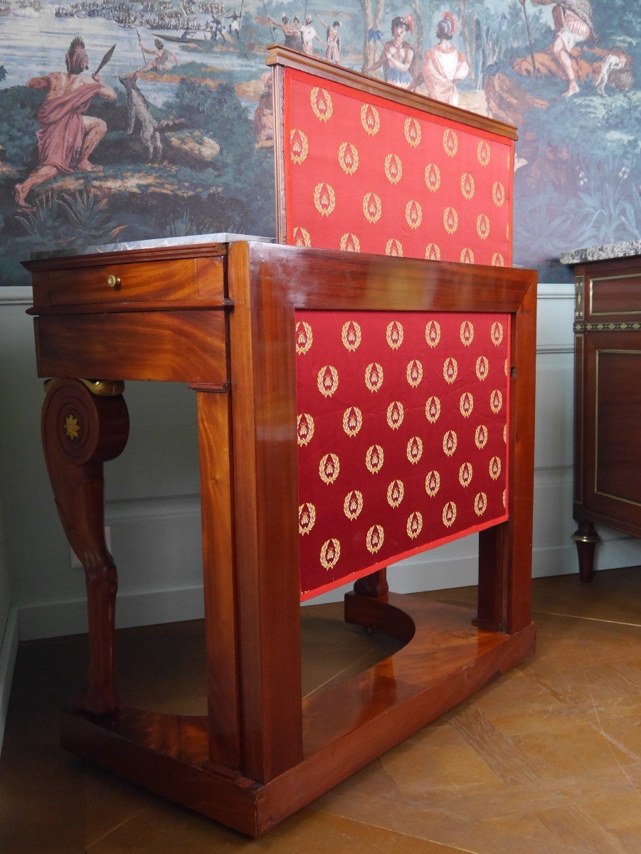 Console - Empire Transformation Dressing Table, Early 19th Century-photo-6