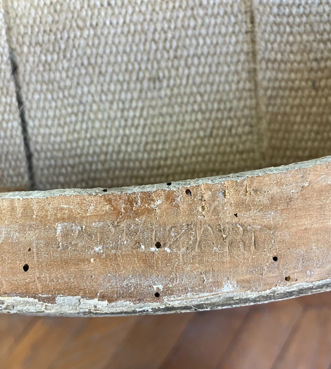 Fauteuil Louis XVI Estampillé Brizard, XVIIIe-photo-1