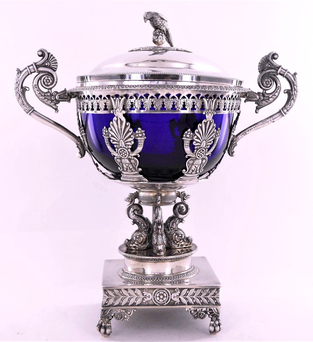 Drageoir En Argent De Style Empire, Début XIXe Siècle-photo-2