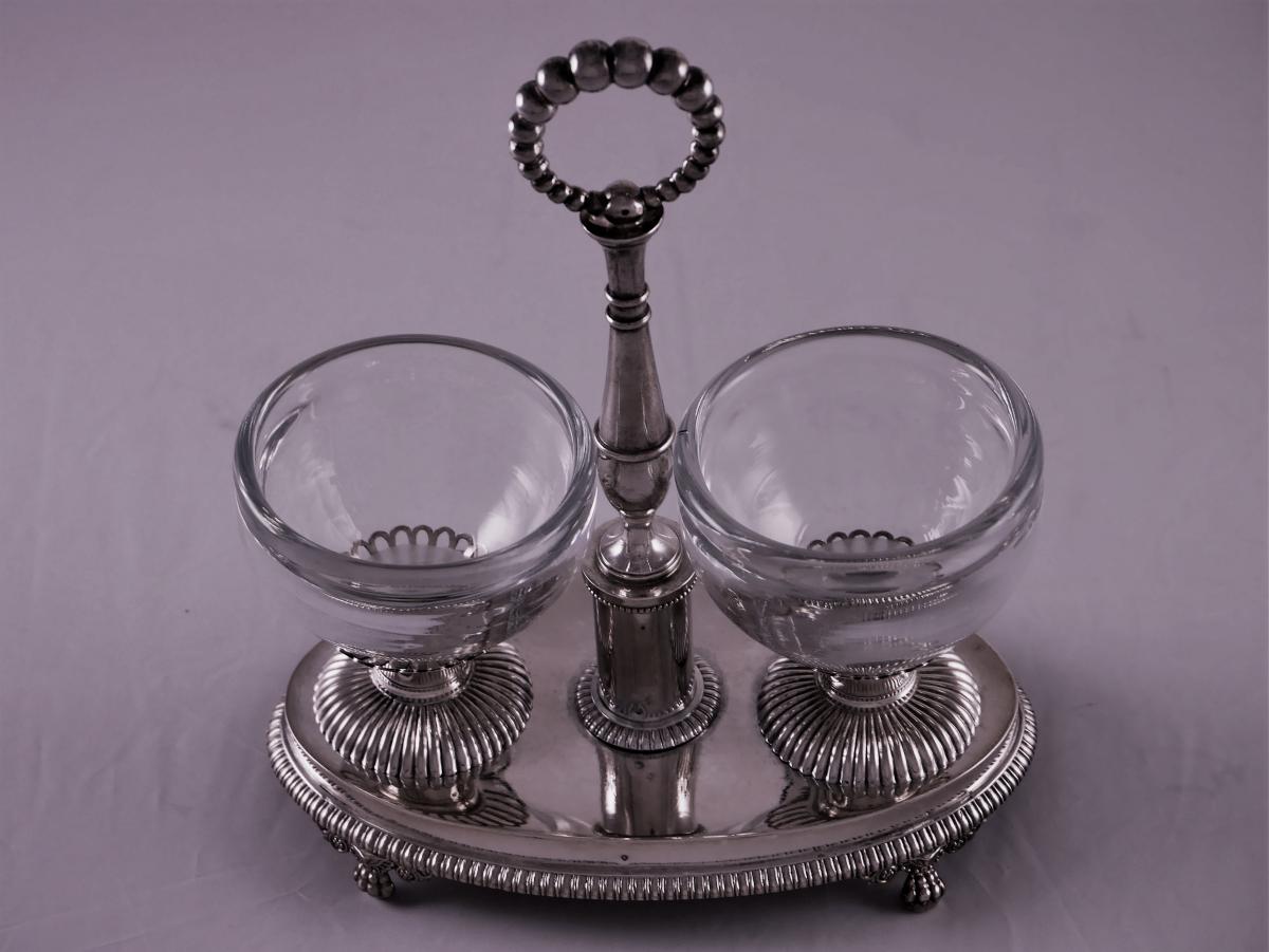 Great Double Salt Cellar, Restoration Period, 19th Century-photo-2