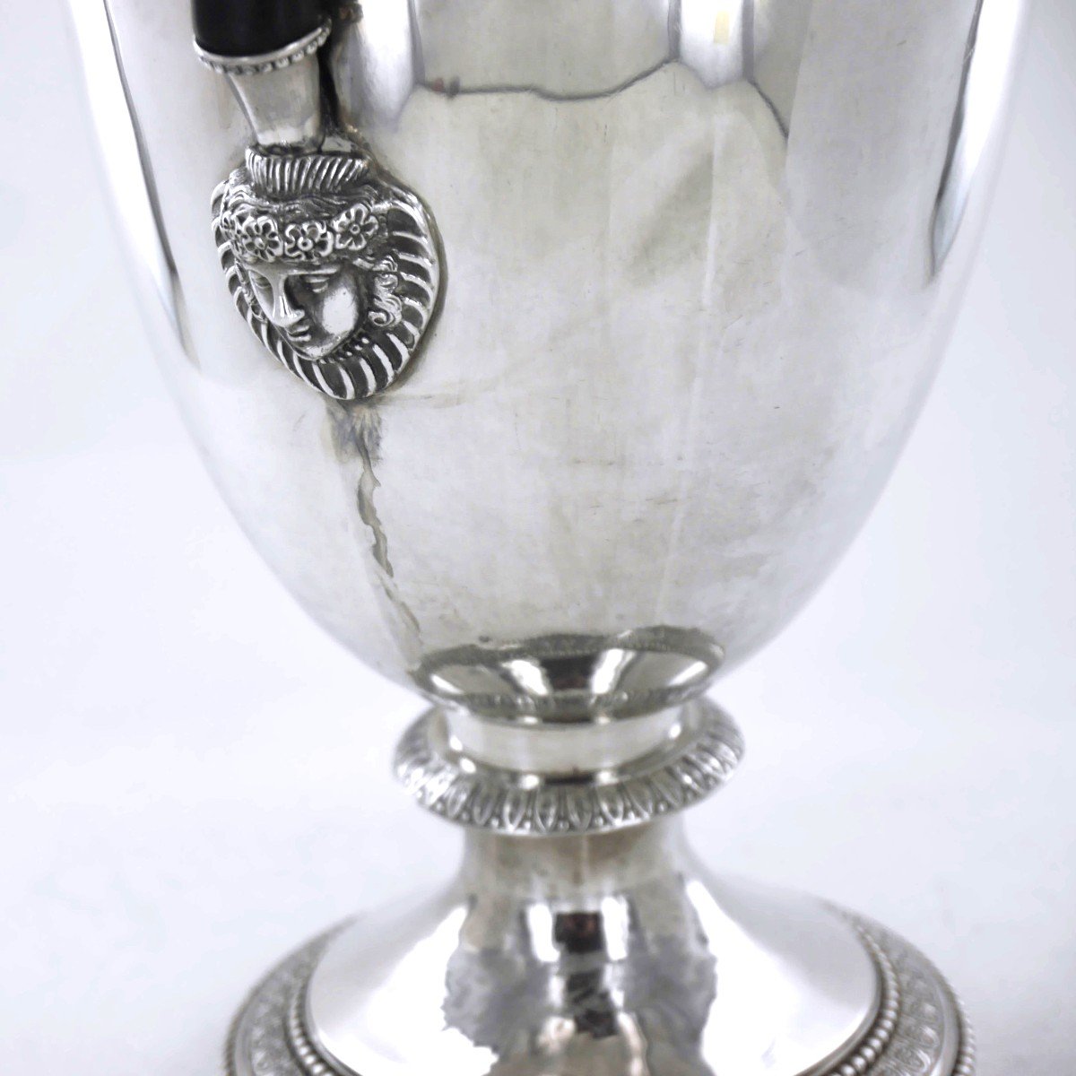 An Empire Ewer In Sterling Silver, Early 19th Century-photo-3