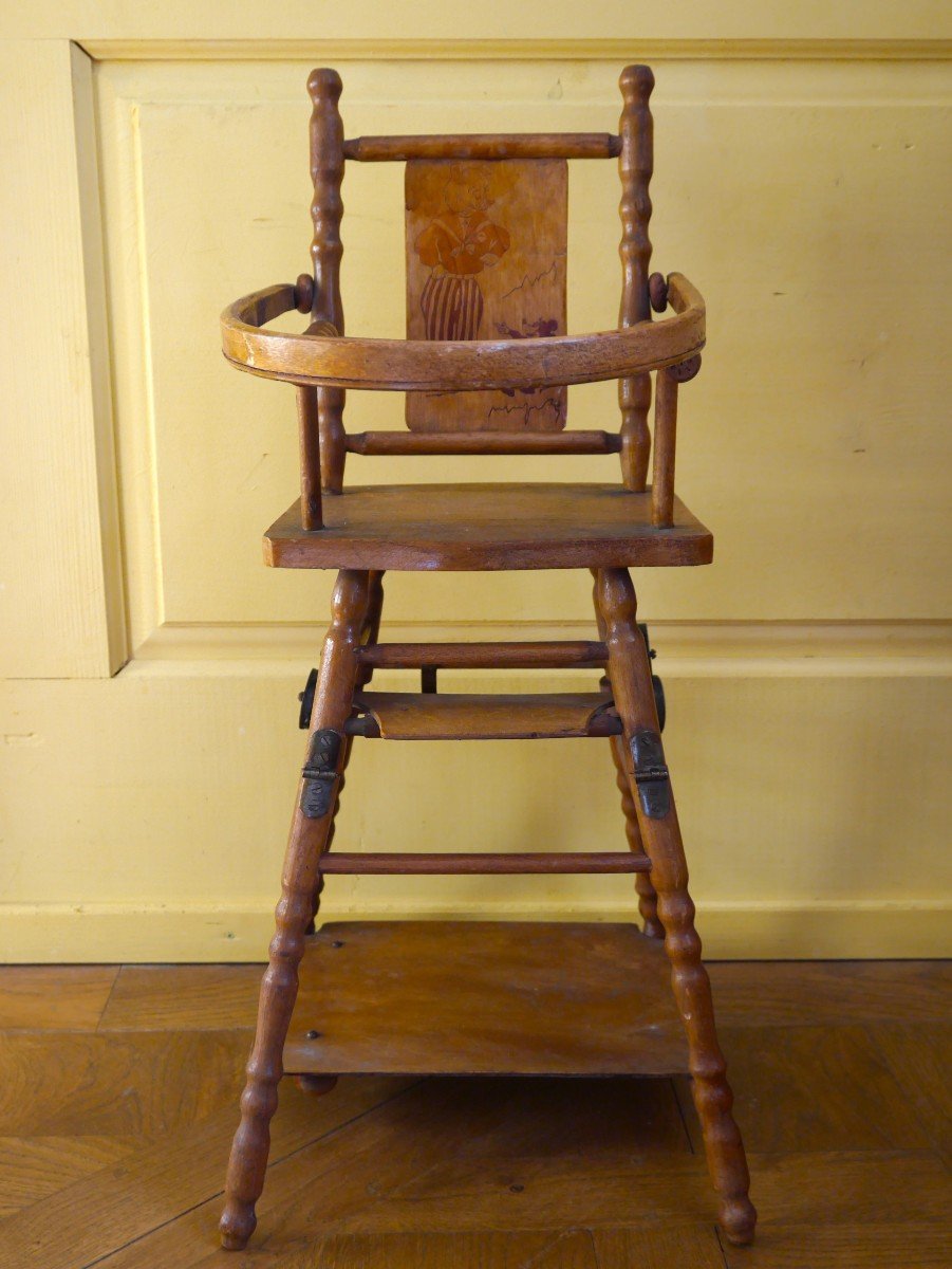 A Transformation High Chair For Children, Circa 1950-photo-2