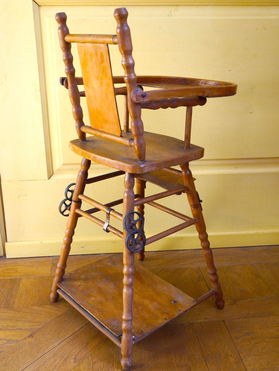 A Transformation High Chair For Children, Circa 1950-photo-3