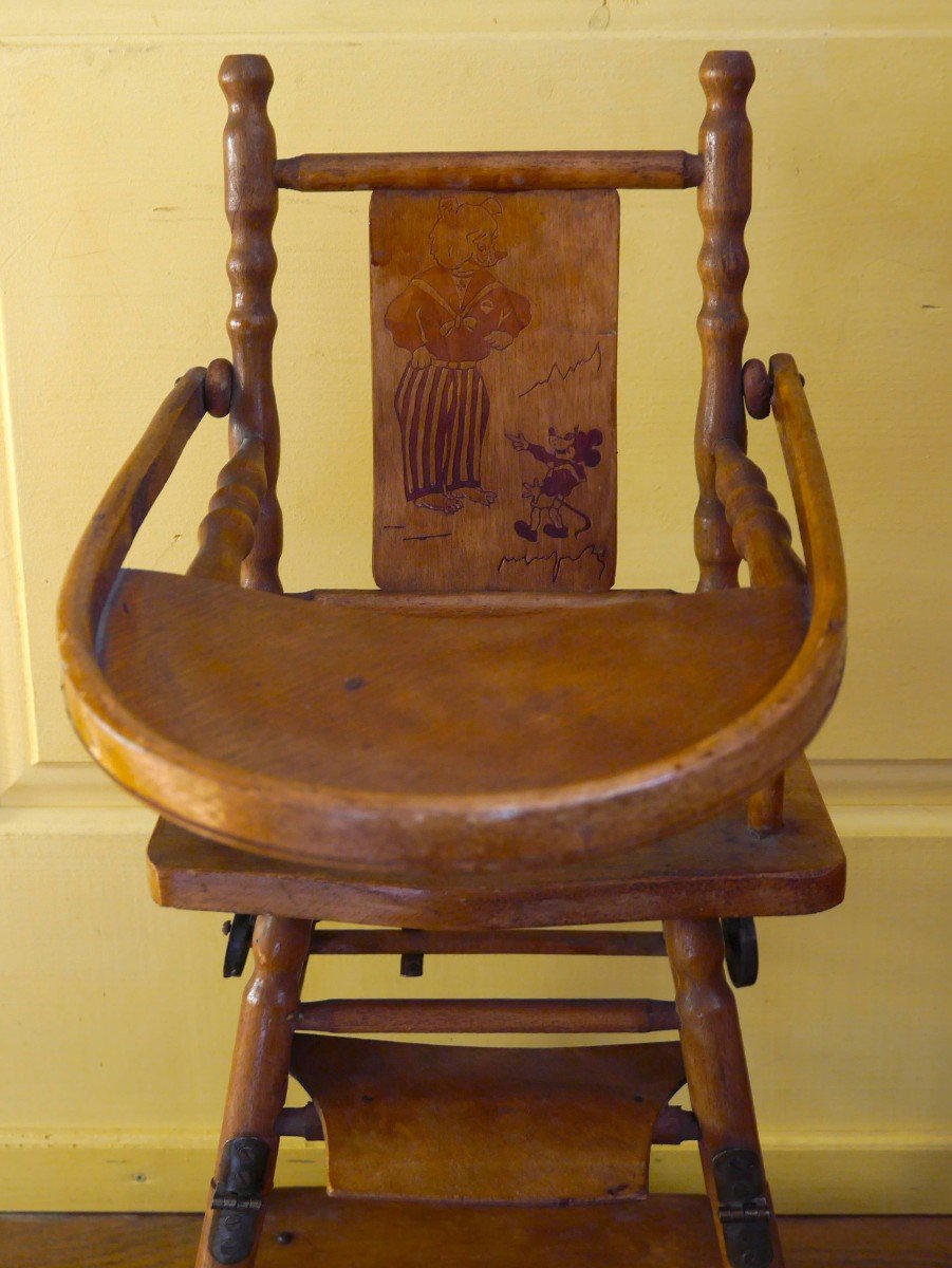 A Transformation High Chair For Children, Circa 1950-photo-4