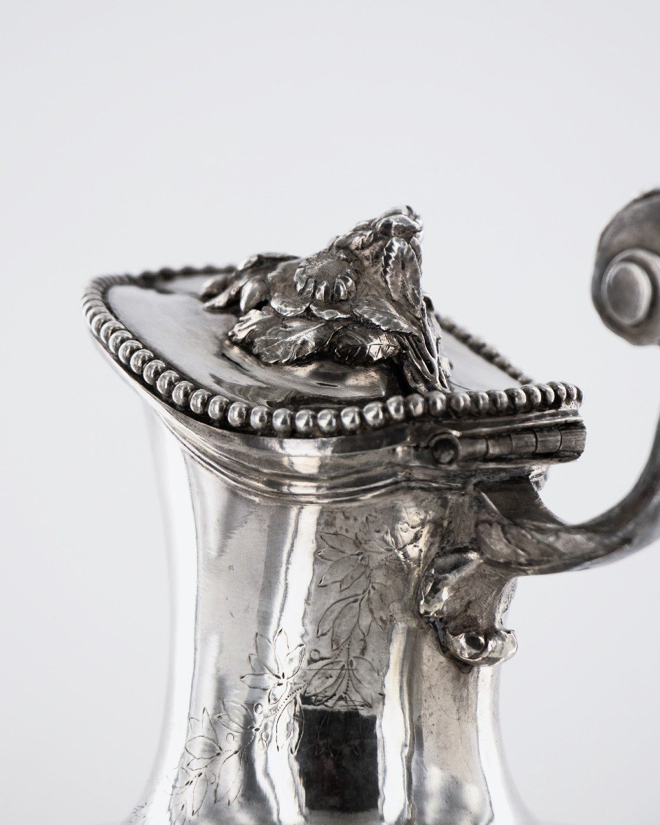 A Louis XVI Period Silver Ewer, 18th Century-photo-4