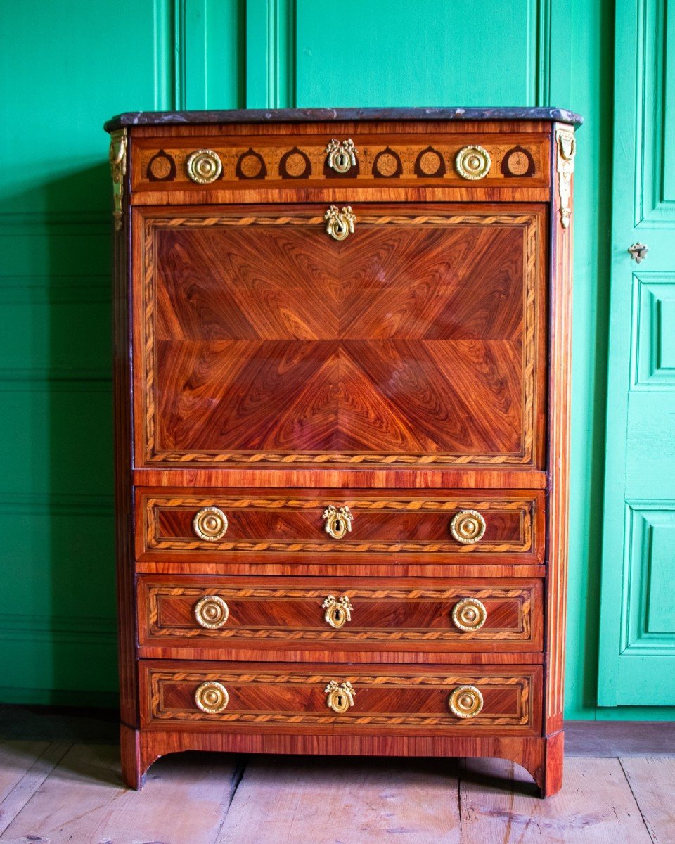 Secrétaire Louis XVI Estampillé Nicolas Petit, XVIIIe