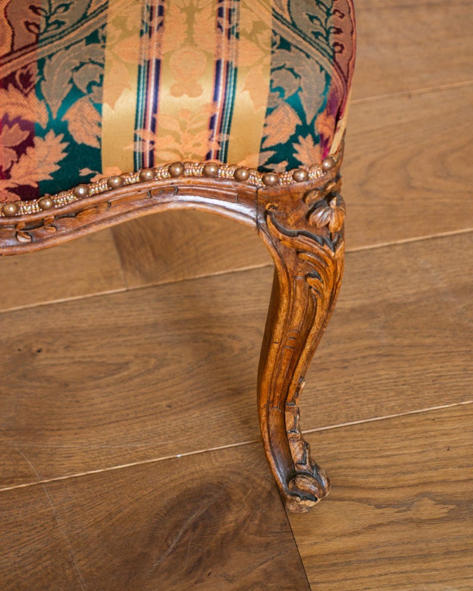 Suite De 4 Chaises d'époque Louis XV Estampillées De L.C. Carpentier-photo-2