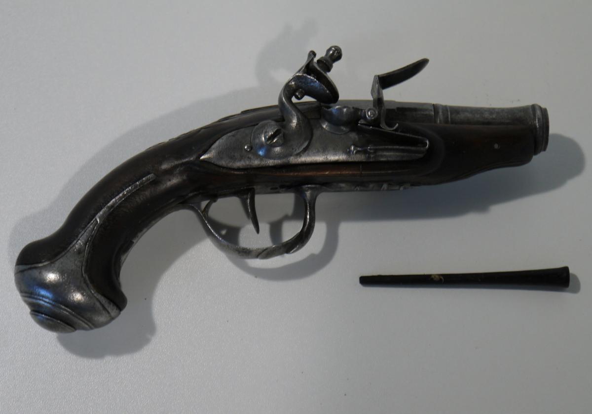 Pistolet De Voyage d'époque XVIIIe