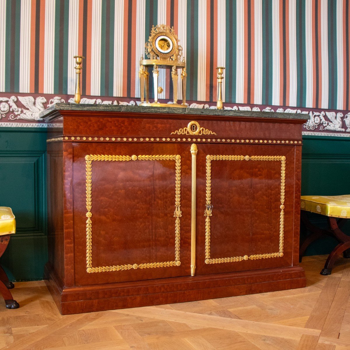 A Jacob Desmalter Stamped Door Chest, Early 19th Century-photo-3
